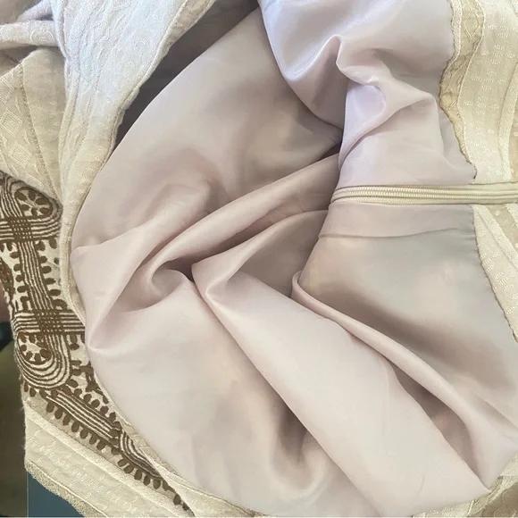 Oscar de la Renta women’s brown and beige a-line skirt size 16 boho fairy - Picture 9 of 9